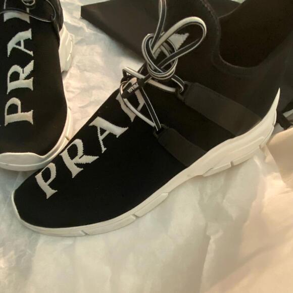 Prada Milano Two Tone Lace Up Sneakers, Men’s Size 9 - Picture 4 of 14